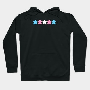 Trans Pride Meeples Hoodie